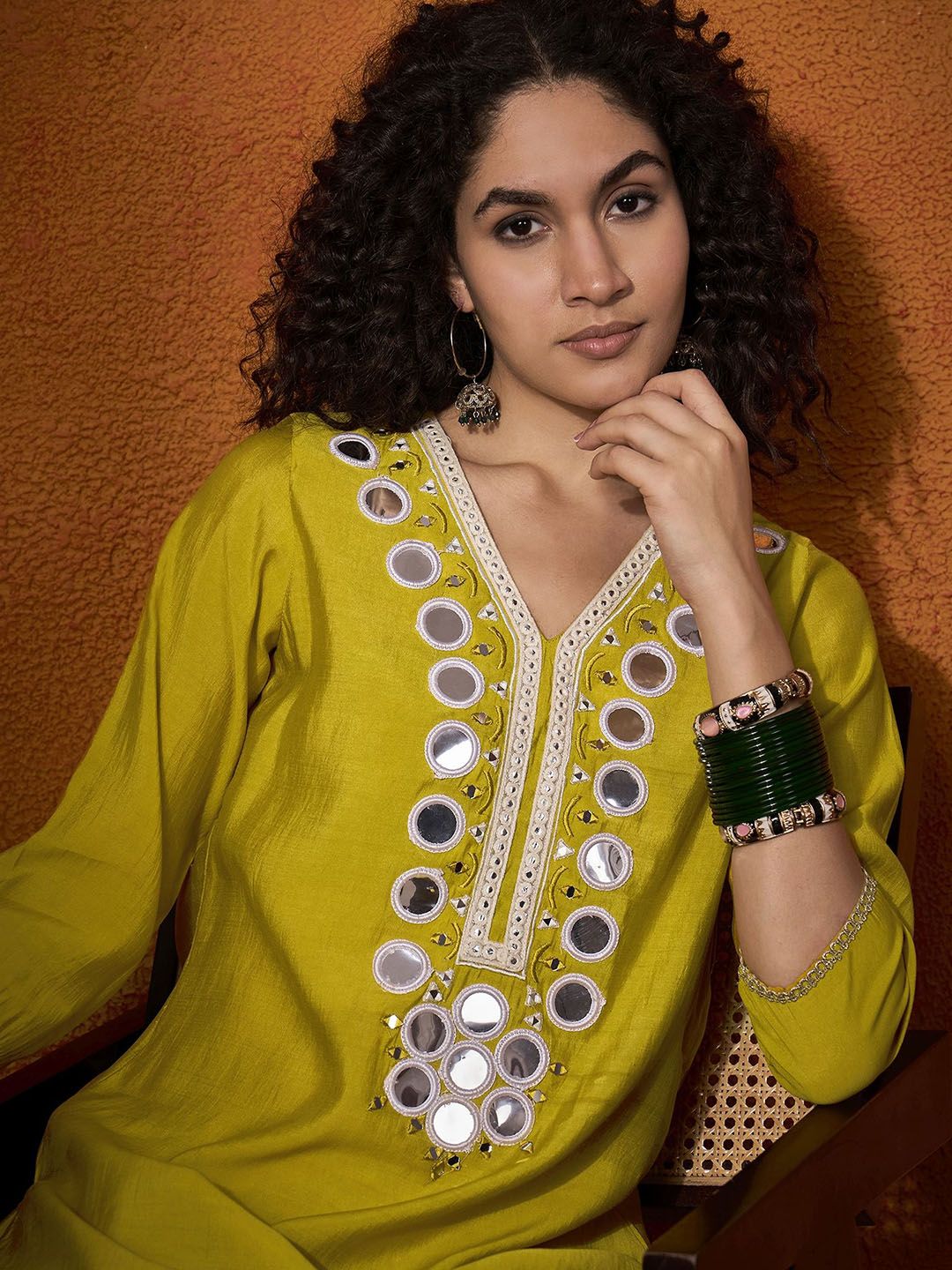 Embroidered Tunic With Trouser Co-Ords 2