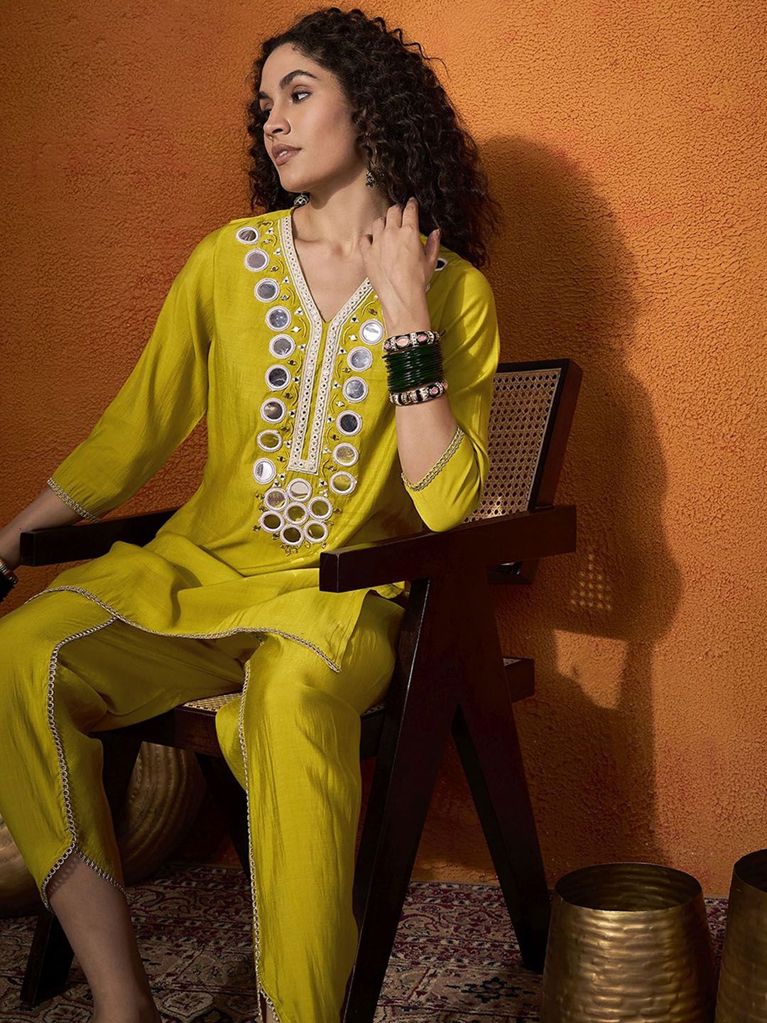 Embroidered Tunic With Trouser Co-Ords 7