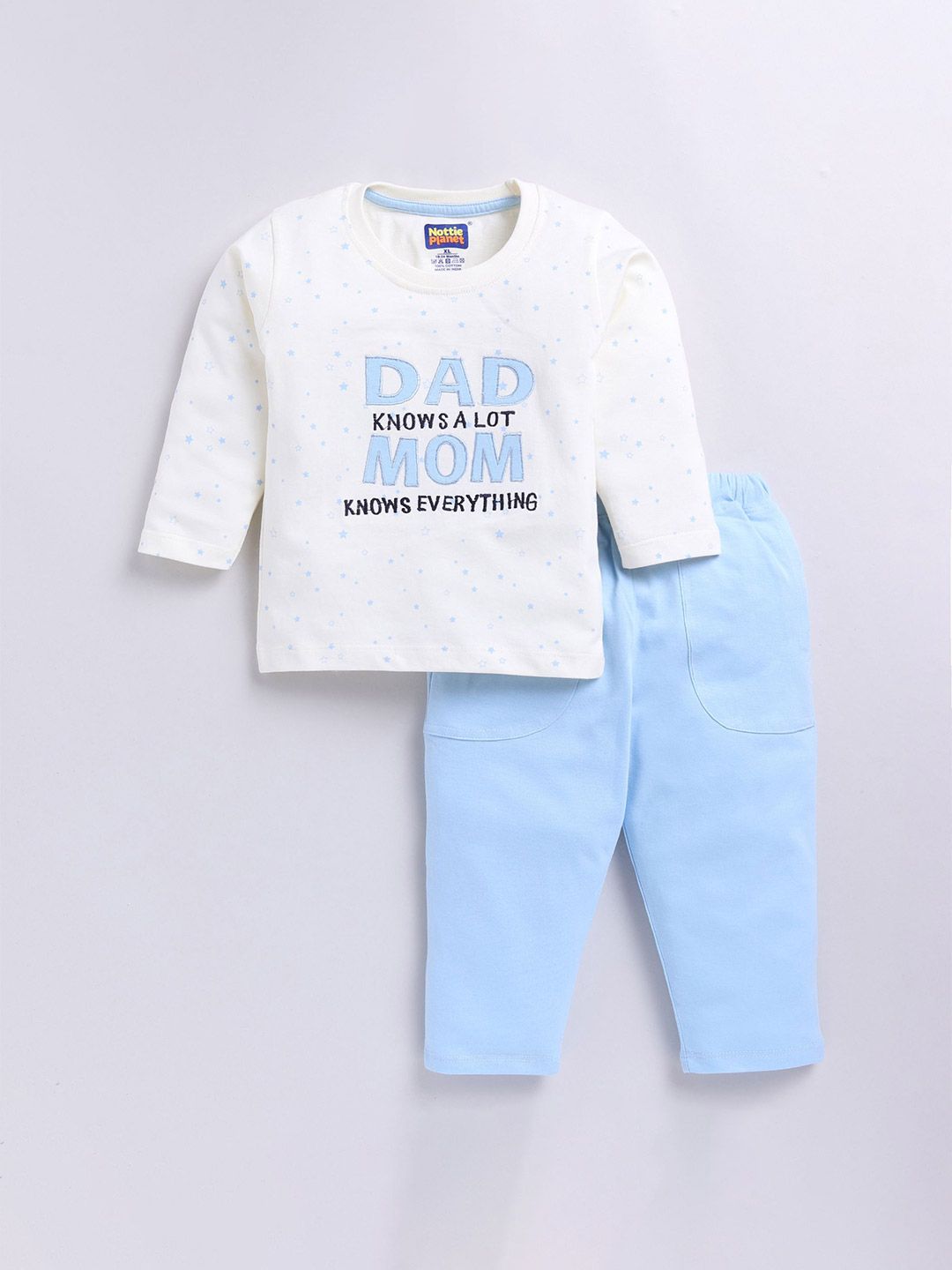 Buy Nottie Planet Boys Printed Pure Cotton T Shirt With Pyjamas -  - Apparel for Boys