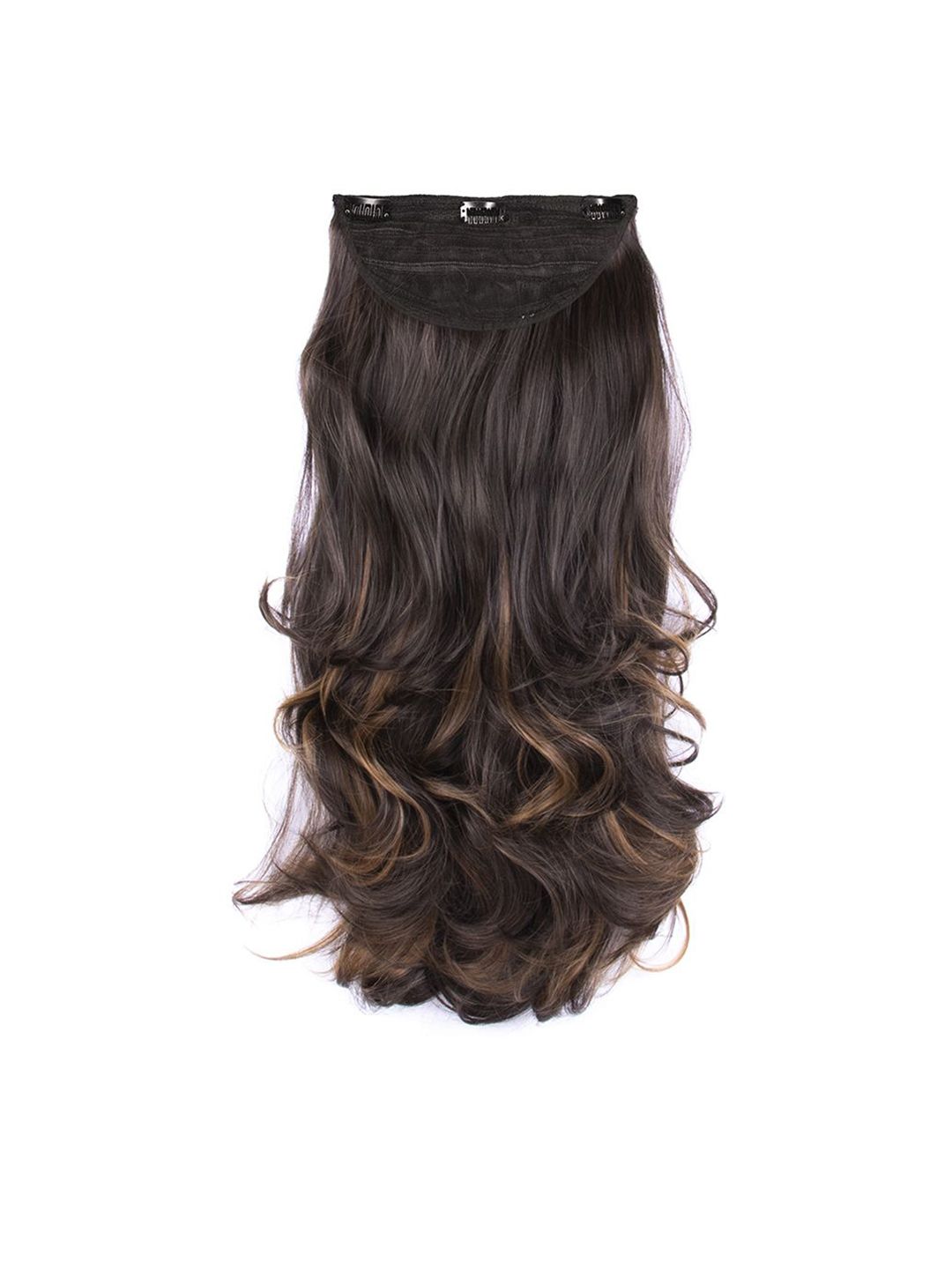 Milano Treasures Beach Waves Mixed Brown Clip-in Hair Extensions