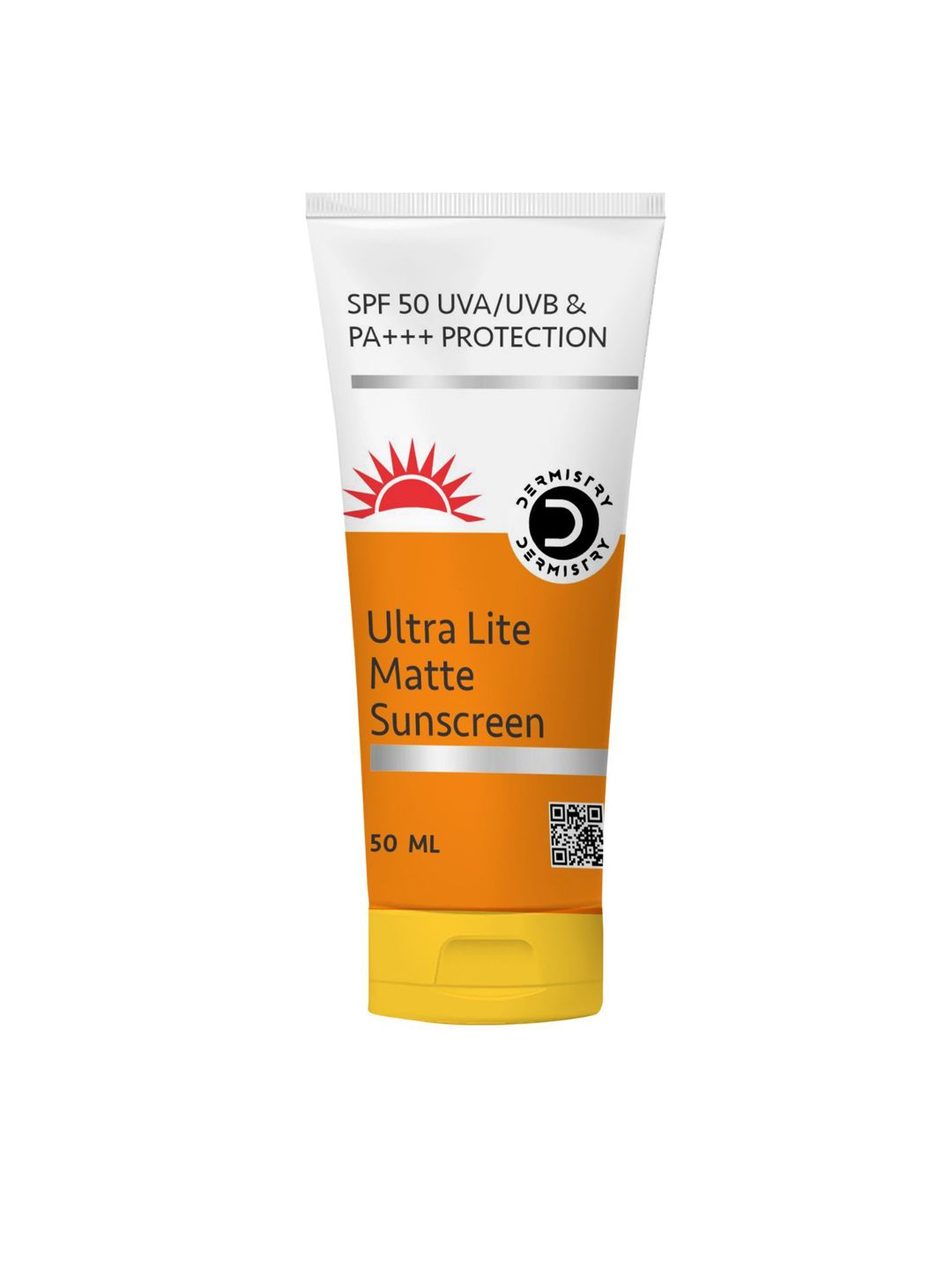 DERMISTRY Ultra Lite Matte Finish Water Based SPF50 Sunscreen for Oily Skin-50ml
