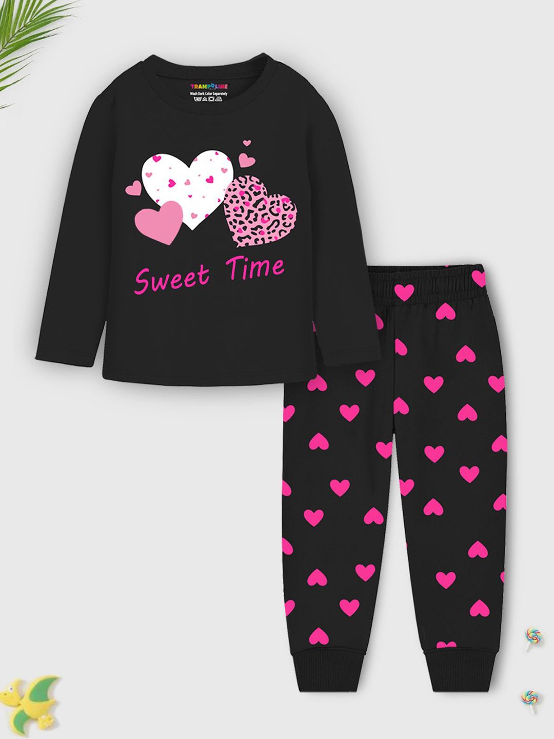 X Trampoline Girls Pack Of 2 Printed T-shirt with Trousers 3