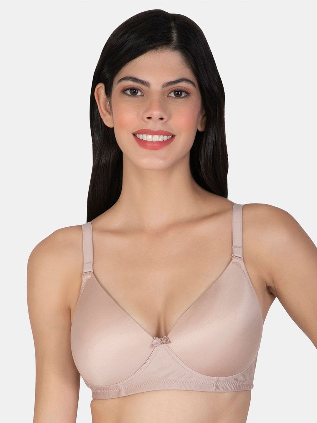 Joomie Solid Half Coverage Lightly Padded T-shirt Bra