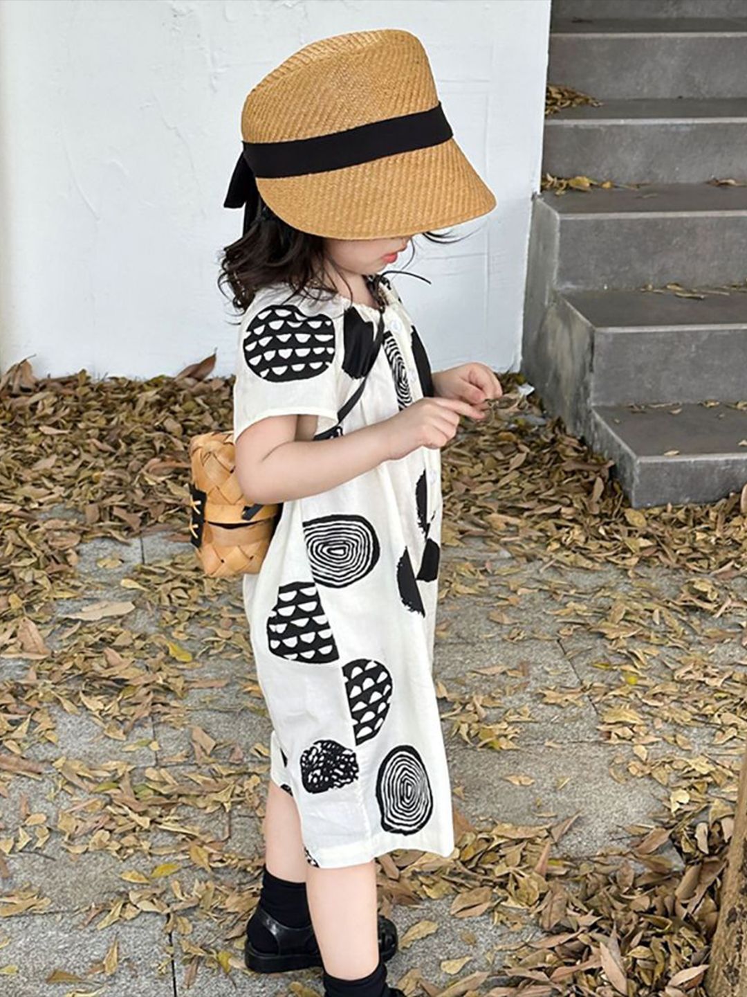 Girls Printed Basic Jumpsuit 4