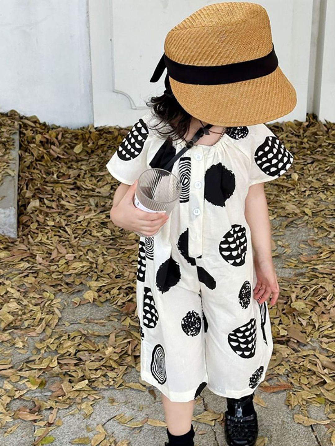 Girls Printed Basic Jumpsuit 6