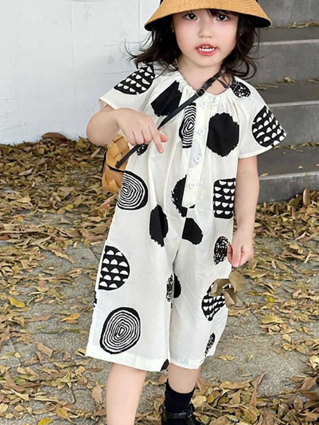 Girls Printed Basic Jumpsuit 2