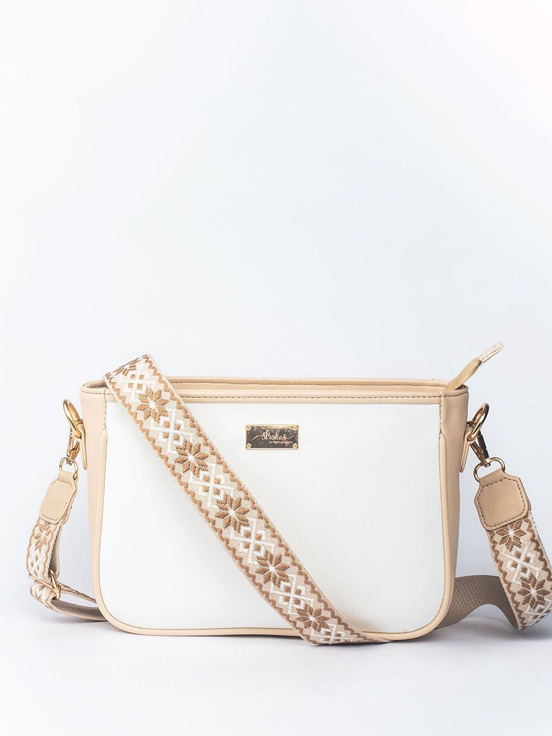 Strokes by Namrata Mehta PU Structured Sling Bag