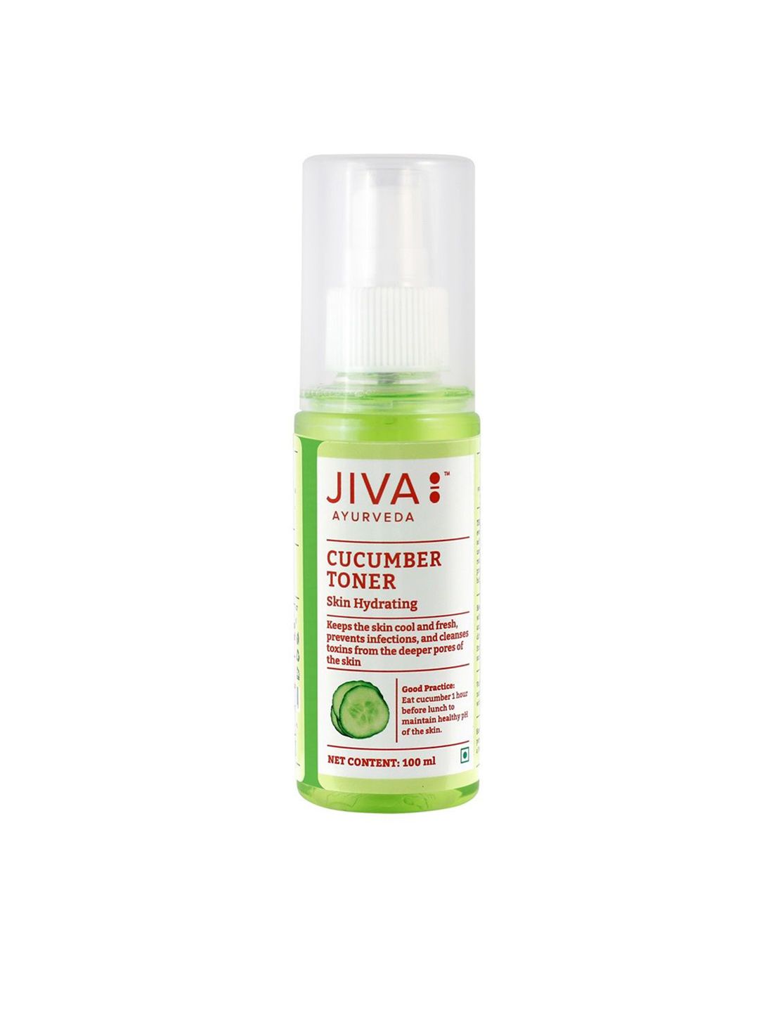 Jiva 100% Pure & Natural Skin Hydrating Cucumber Toner - 100ml Each
