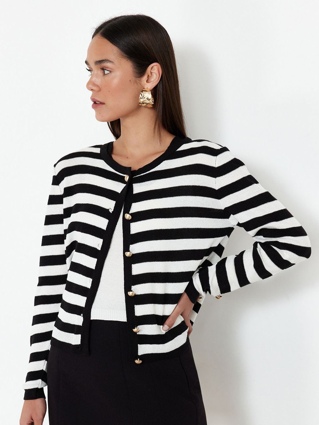 Trendyol Women Striped Cardigan