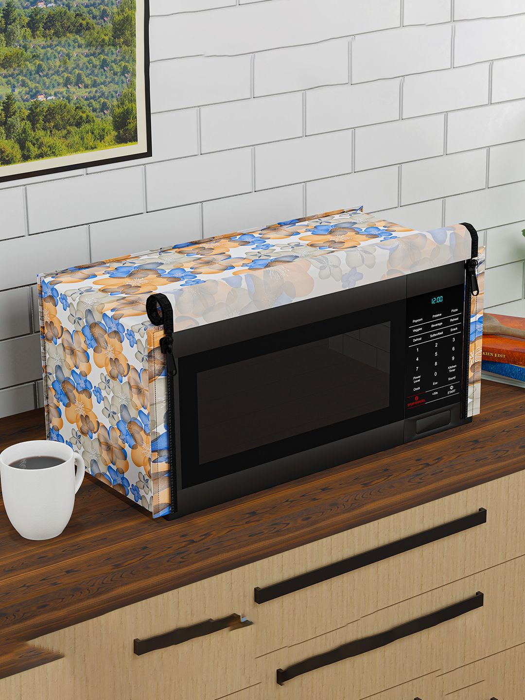 Buy Kuber Industries White & Blue Printed Appliancecovers -  - Home for Unisex