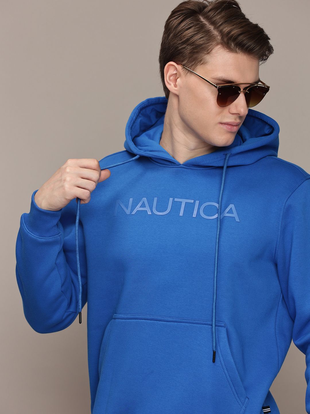 Nautica Men Typography Hooded Sweatshirt