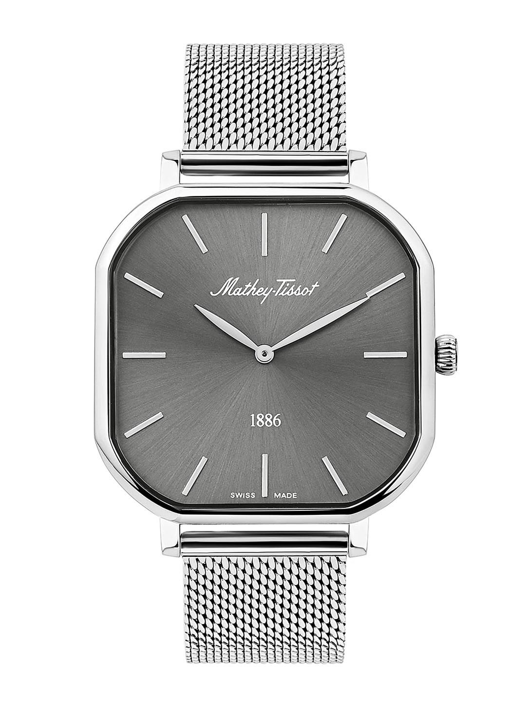 Mathey-Tissot Swiss Made Men Stainless Steel Bracelet Style Analogue Watch H7917AS