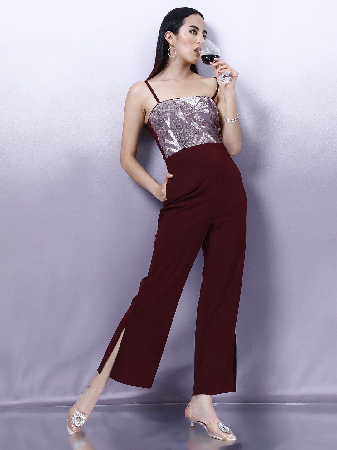 Shally Bhasin by Athena Women Embellished Basic Jumpsuit