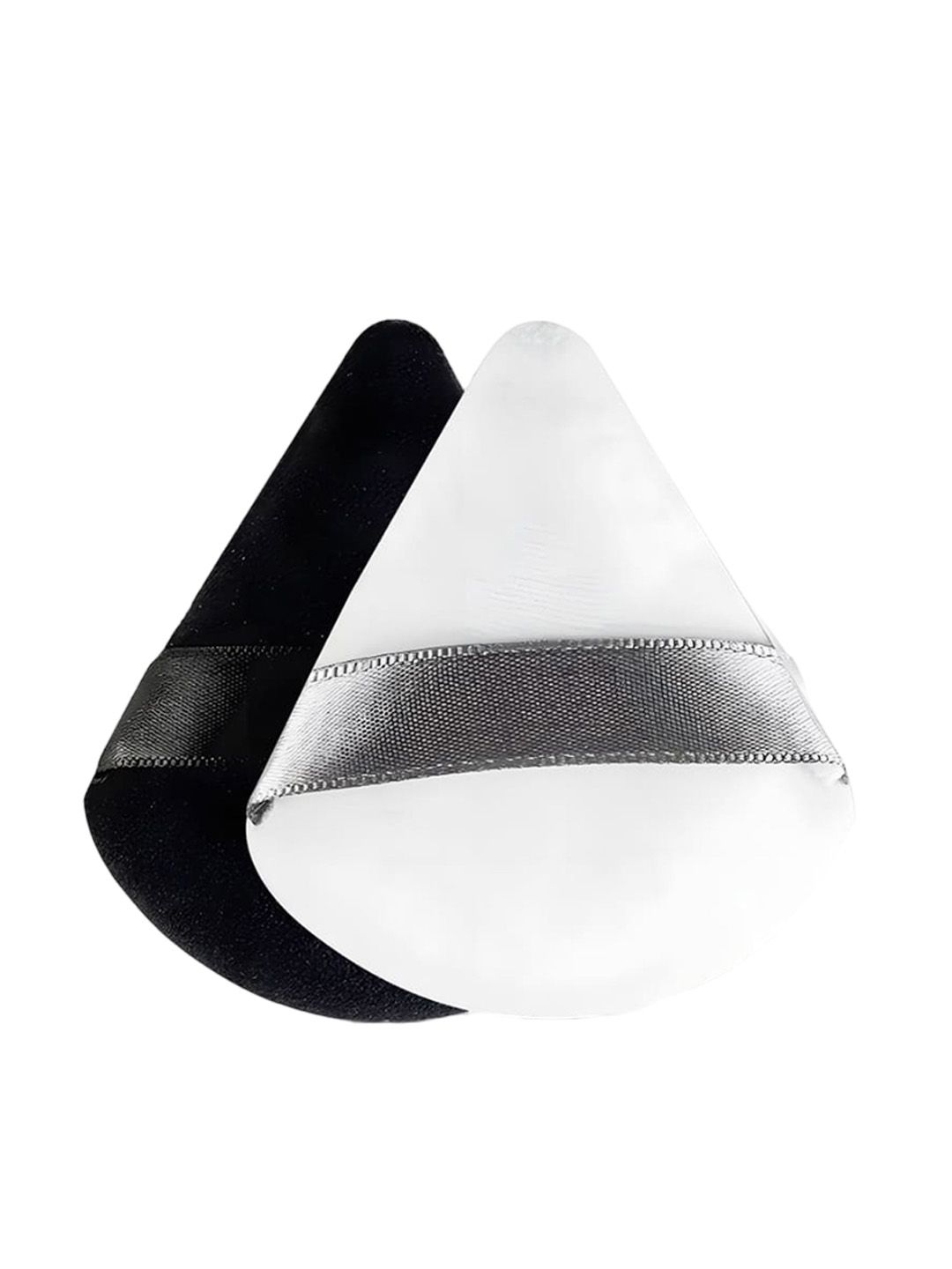 Gleva Set Of 2 Triangle Soft Makeup Puff - Black - White