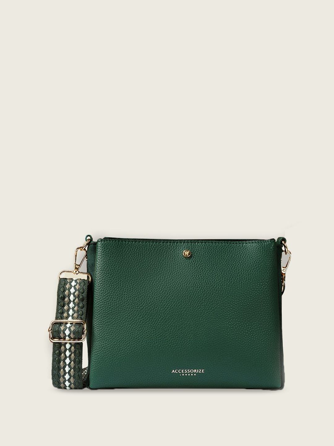 Buy Accessorize London Self Design Structured Sling Bag -  - Accessories for Women