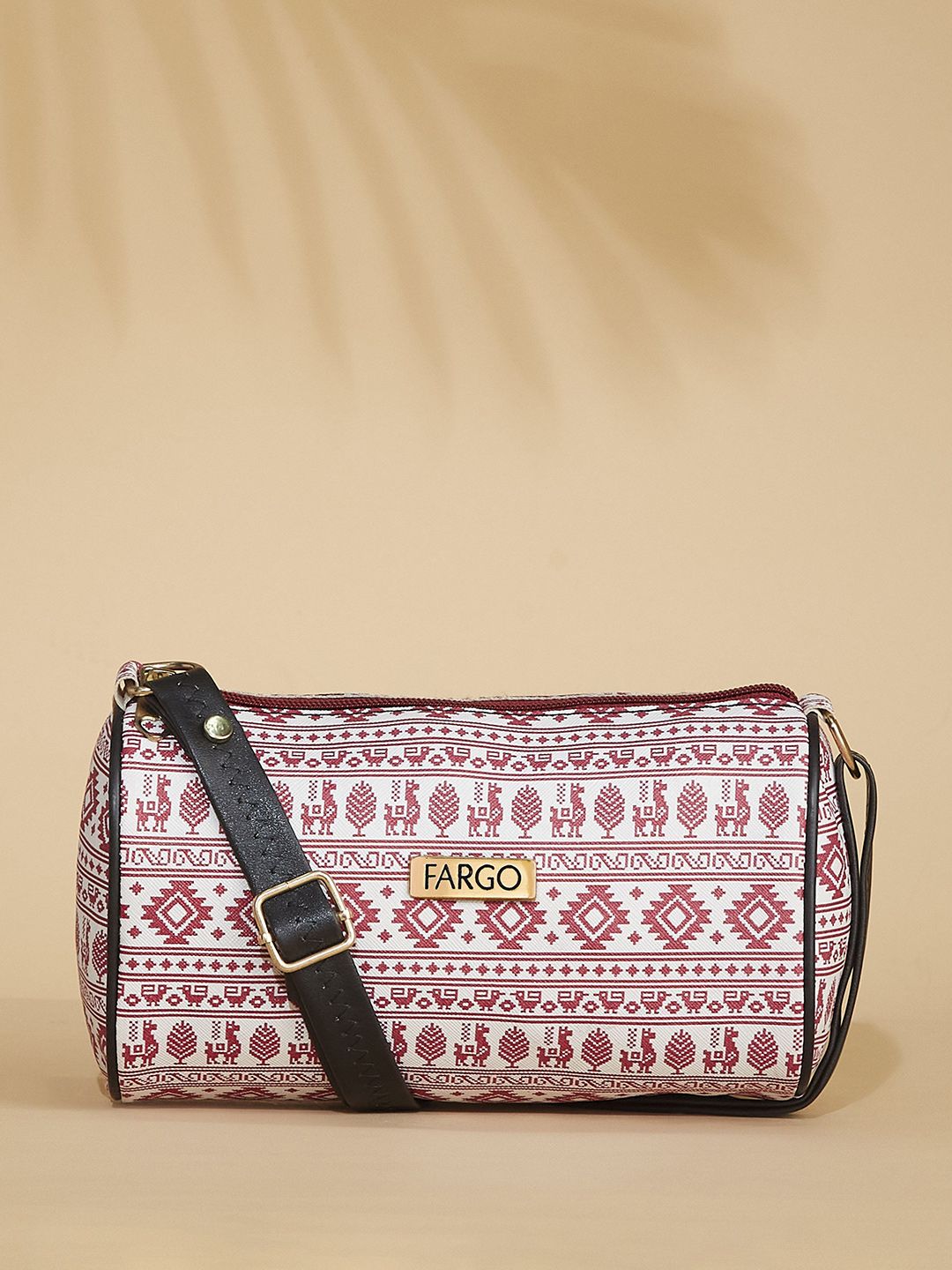 FARGO Printed PU Structured Sling Bag