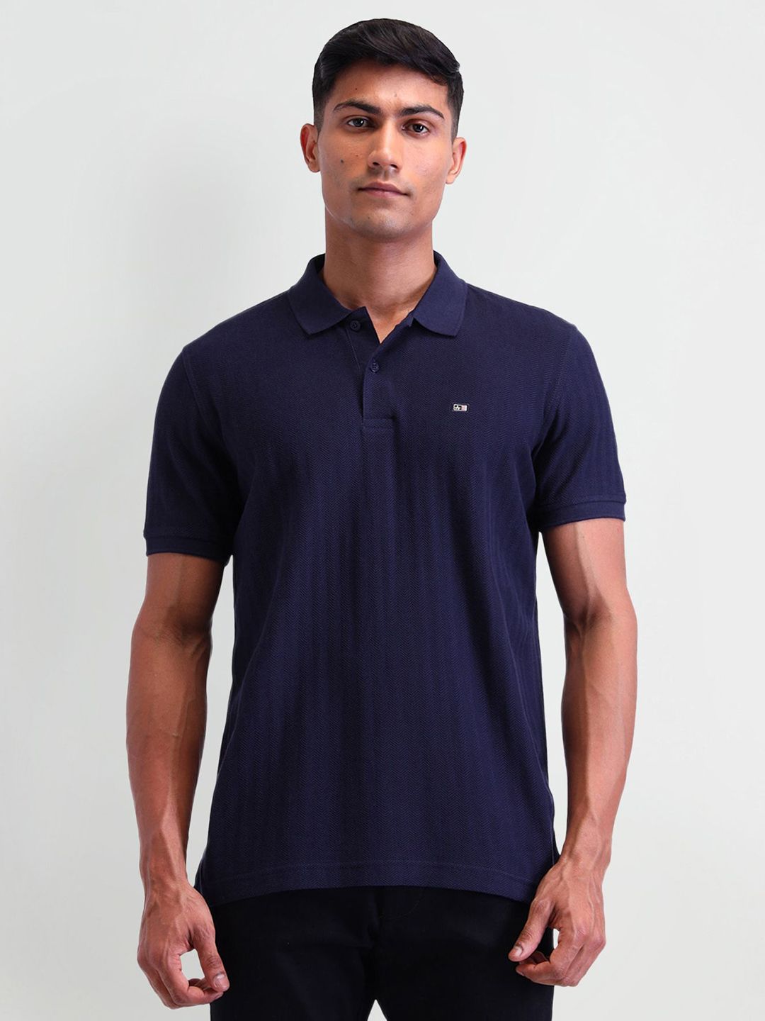 Arrow Sport Men Brand Logo Polo Collar T-shirt