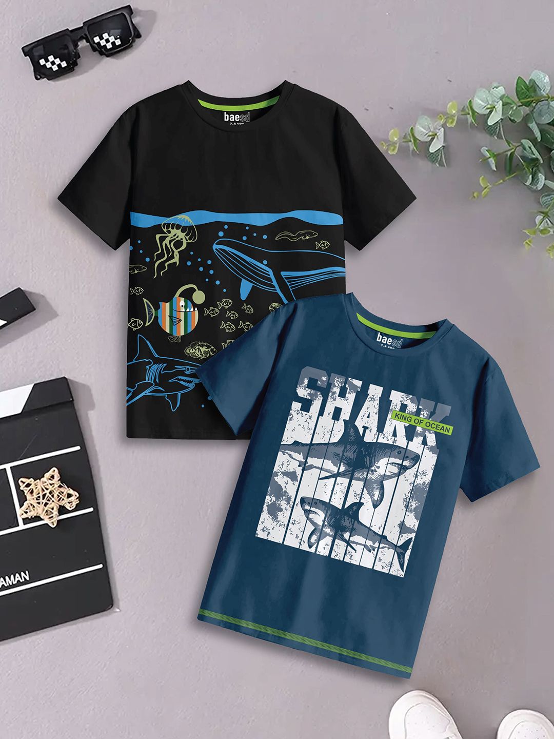 BAESD Boys 2 Pure Cotton T-shirt