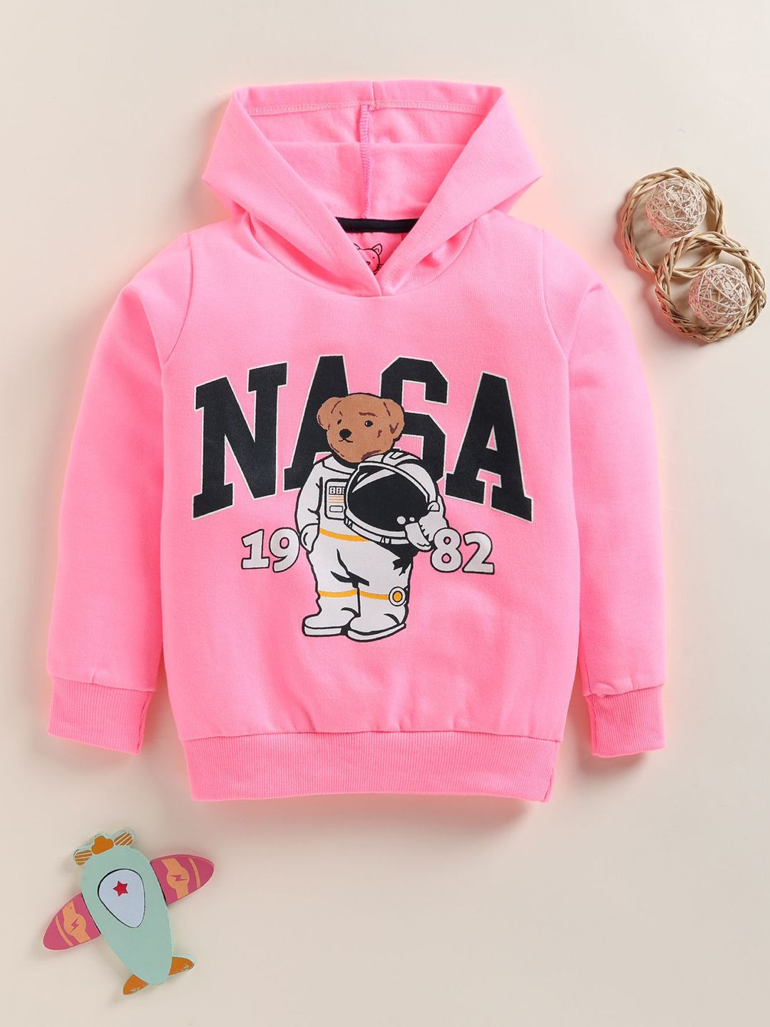 YK Boys Graphic Printed Hooded Pullover Sweatshirt