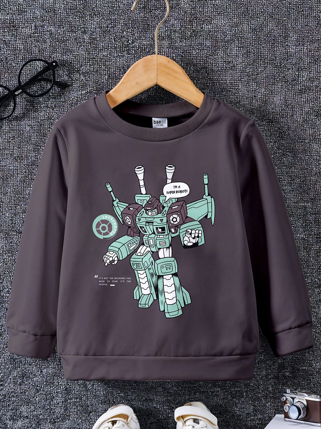 BAESD Boys Printed Pullover Sweatshirt