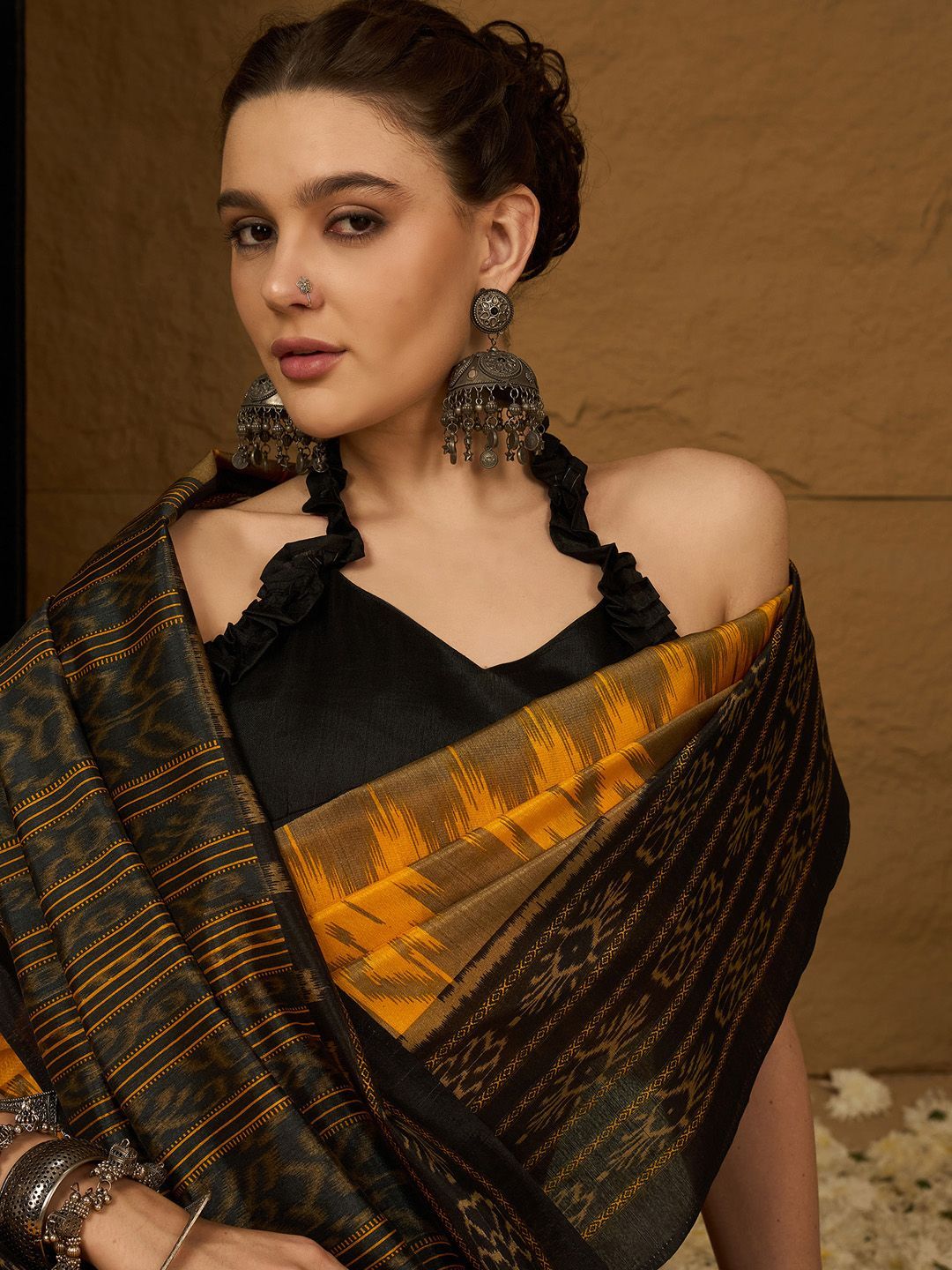 Silk Blend Ikat Sarees 5