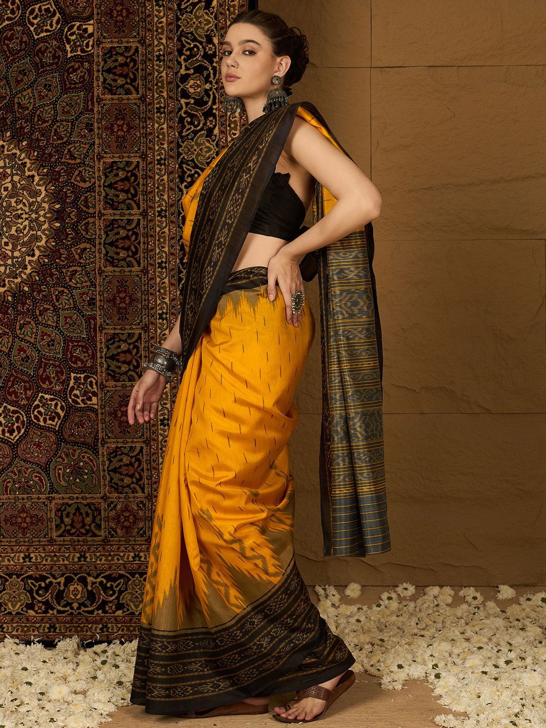 Silk Blend Ikat Sarees 2