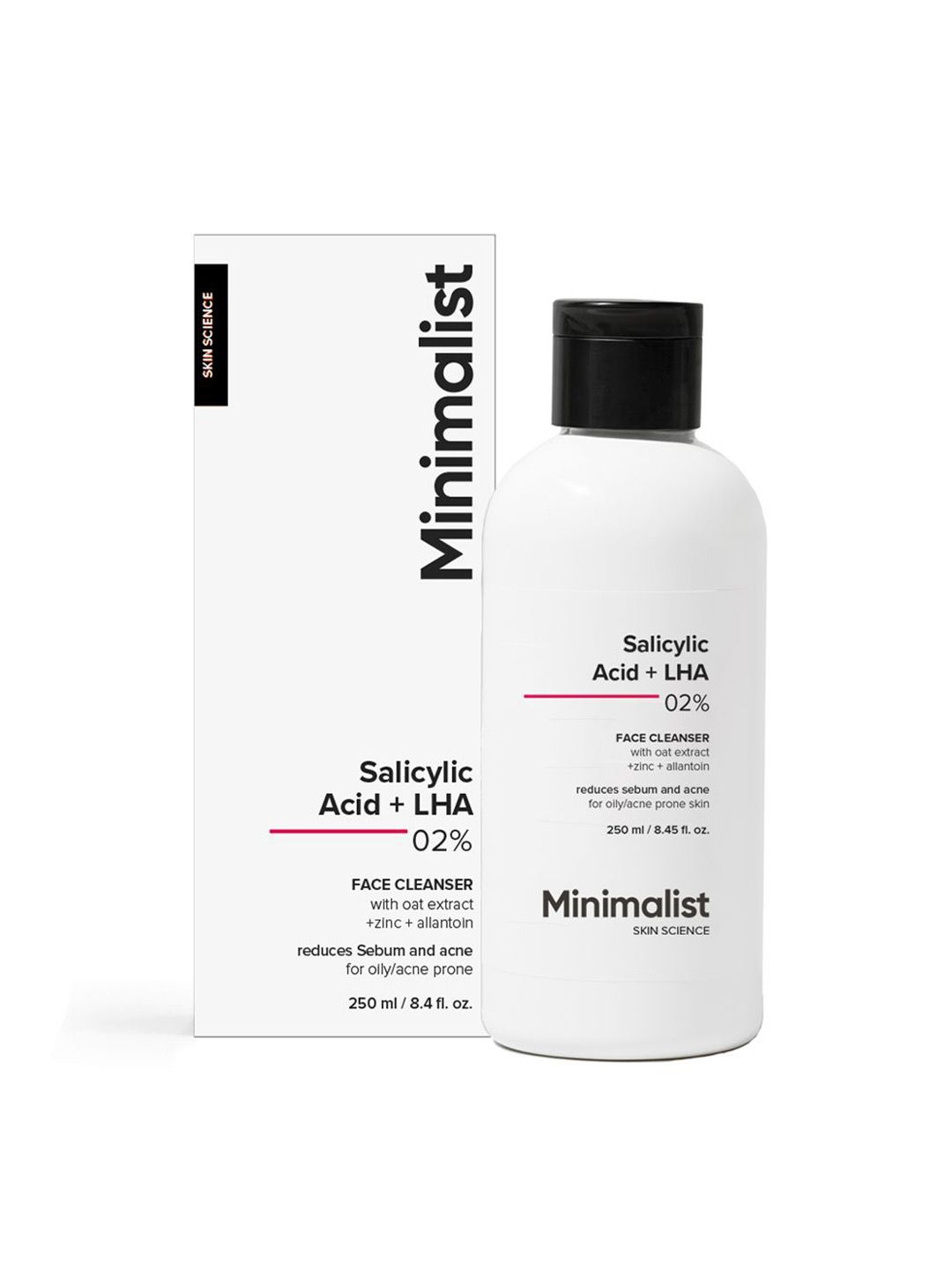 Minimalist Salicylic Acid + LHA 02% Cleanser- 250 ml