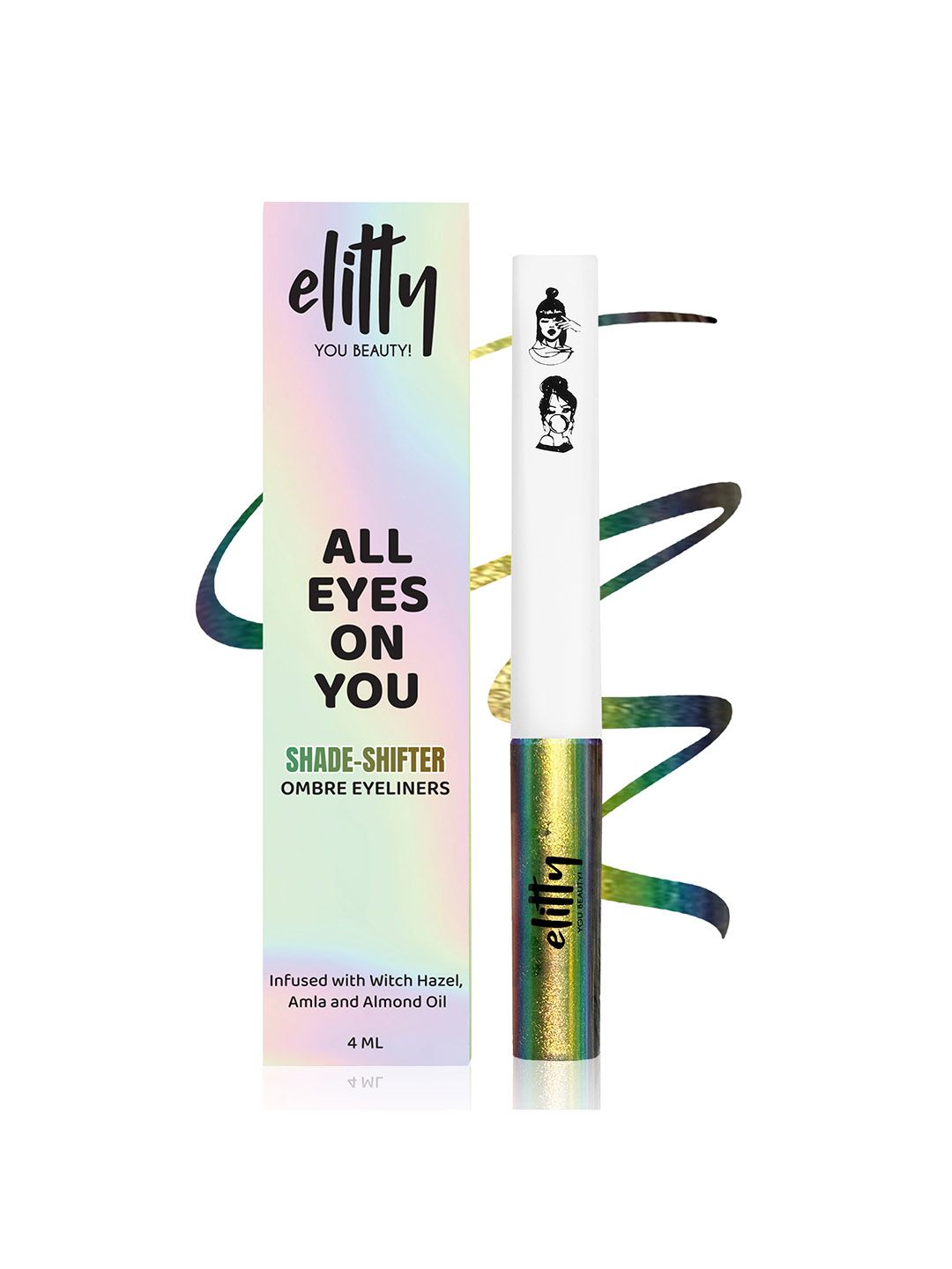 Buy Elitty Ombre Holographic Pop Coloured Eyeliner 4ml   All The Rizz -  - Personal Care for Women