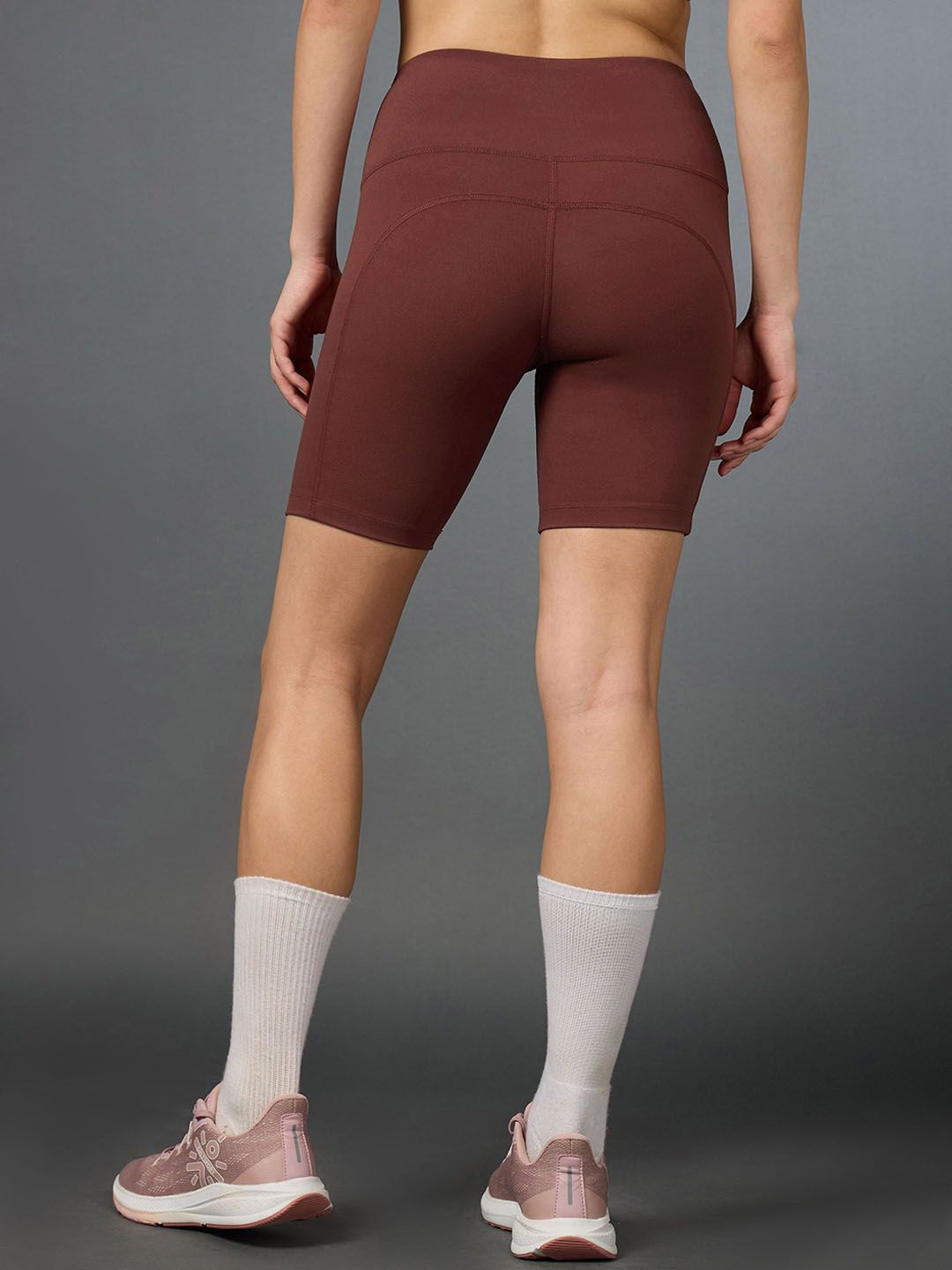Women's Brown Performance Cycling Comflex Shorts 2