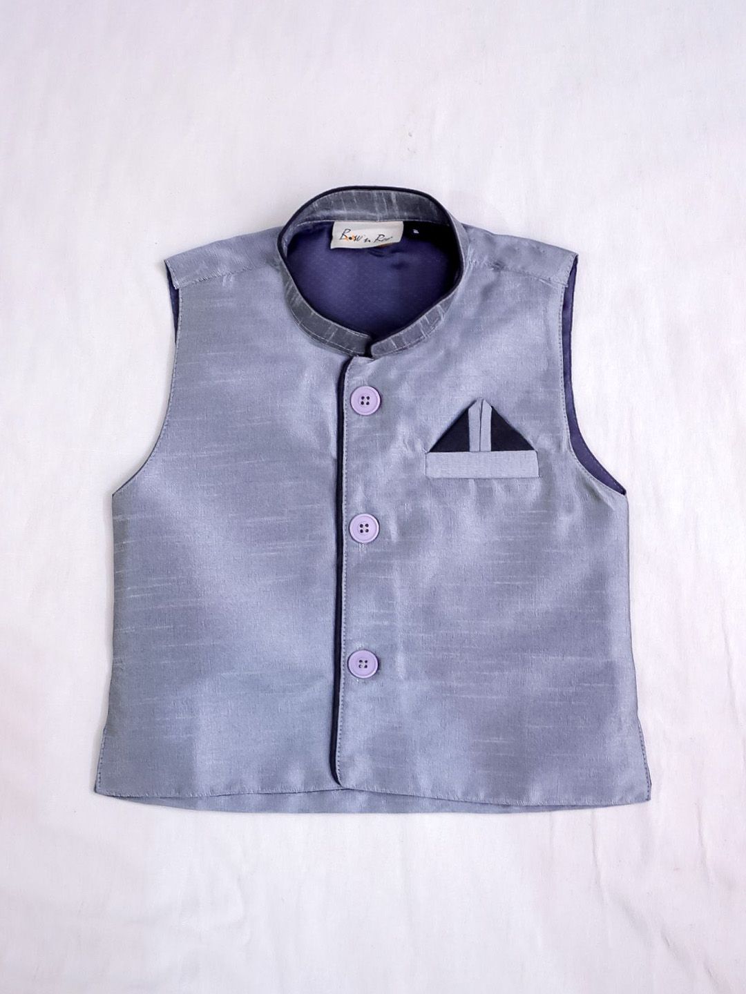 BownBee Boys Mandarin Neck Waistcoat