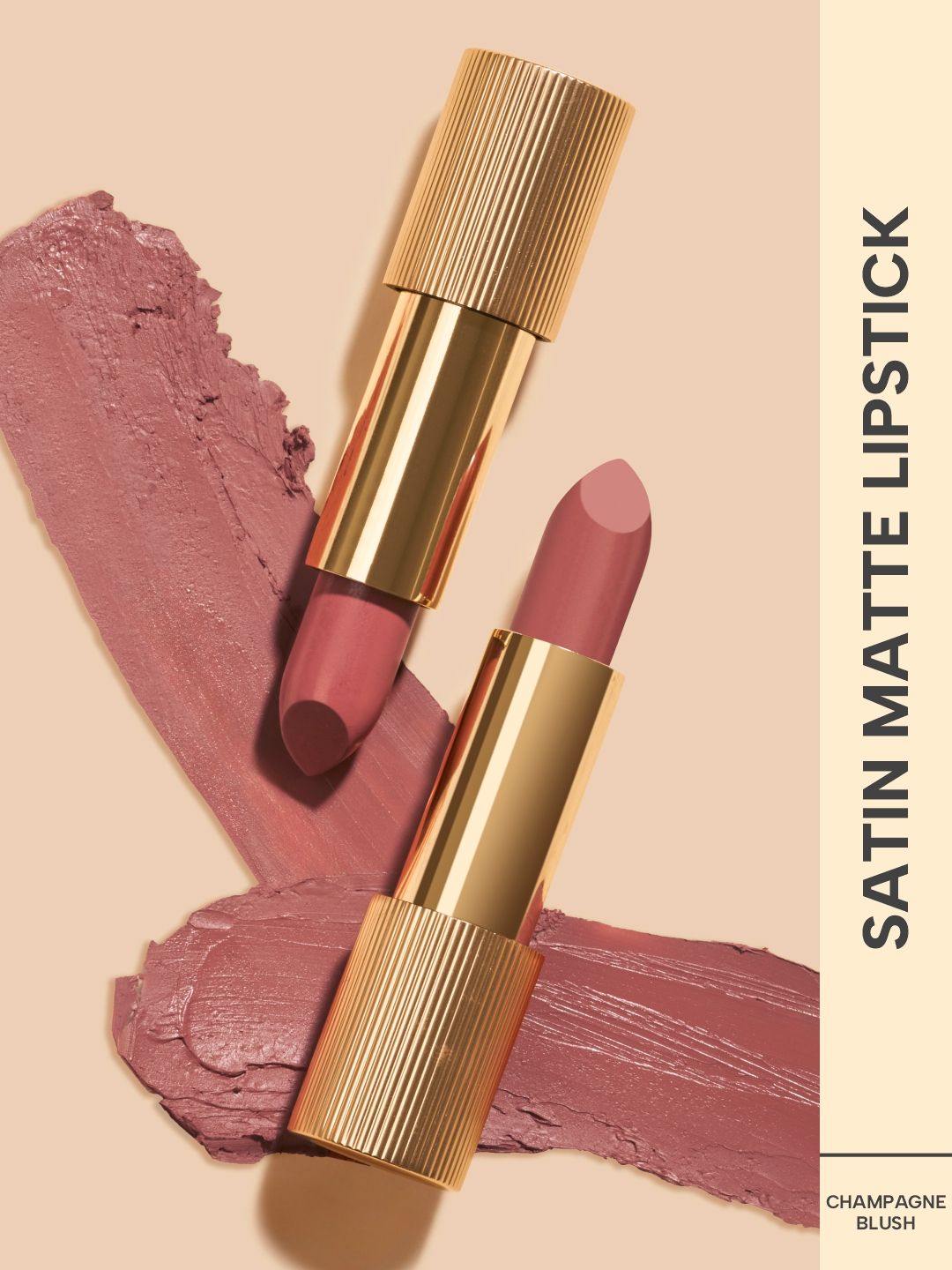 RAS LUXURY OILS Lumiere Satin Matte Lipstick With Vitamin E 4.2g - Champagne Blush