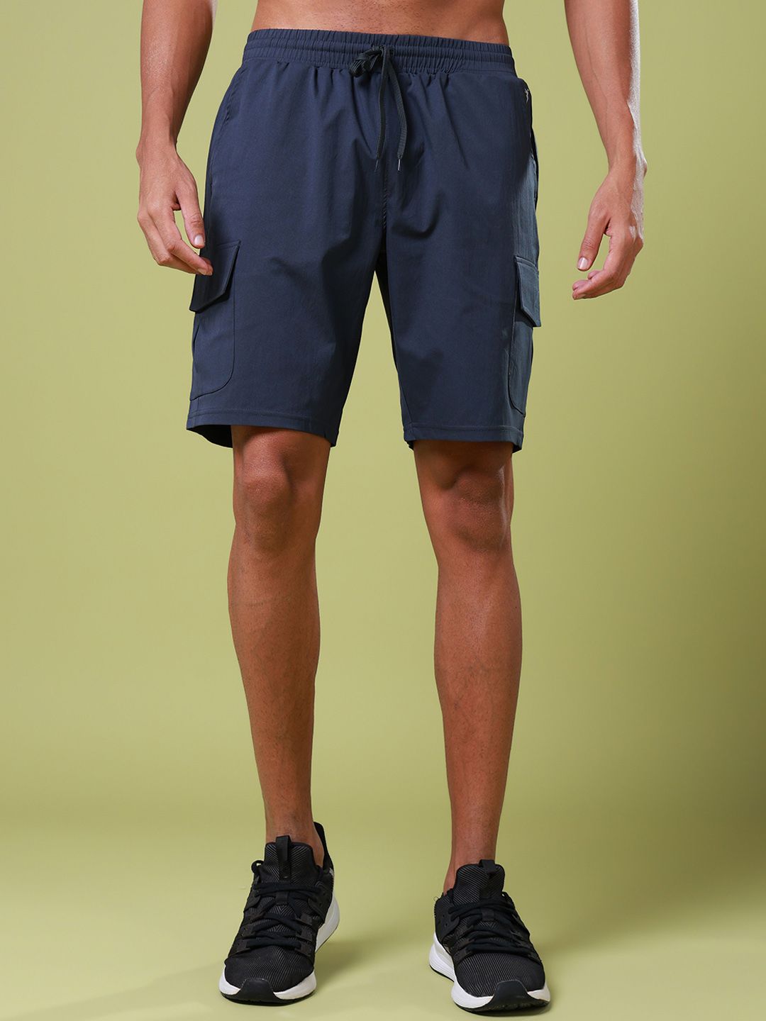 Technosport Men Mid Rise Training or Gym Sports Shorts
