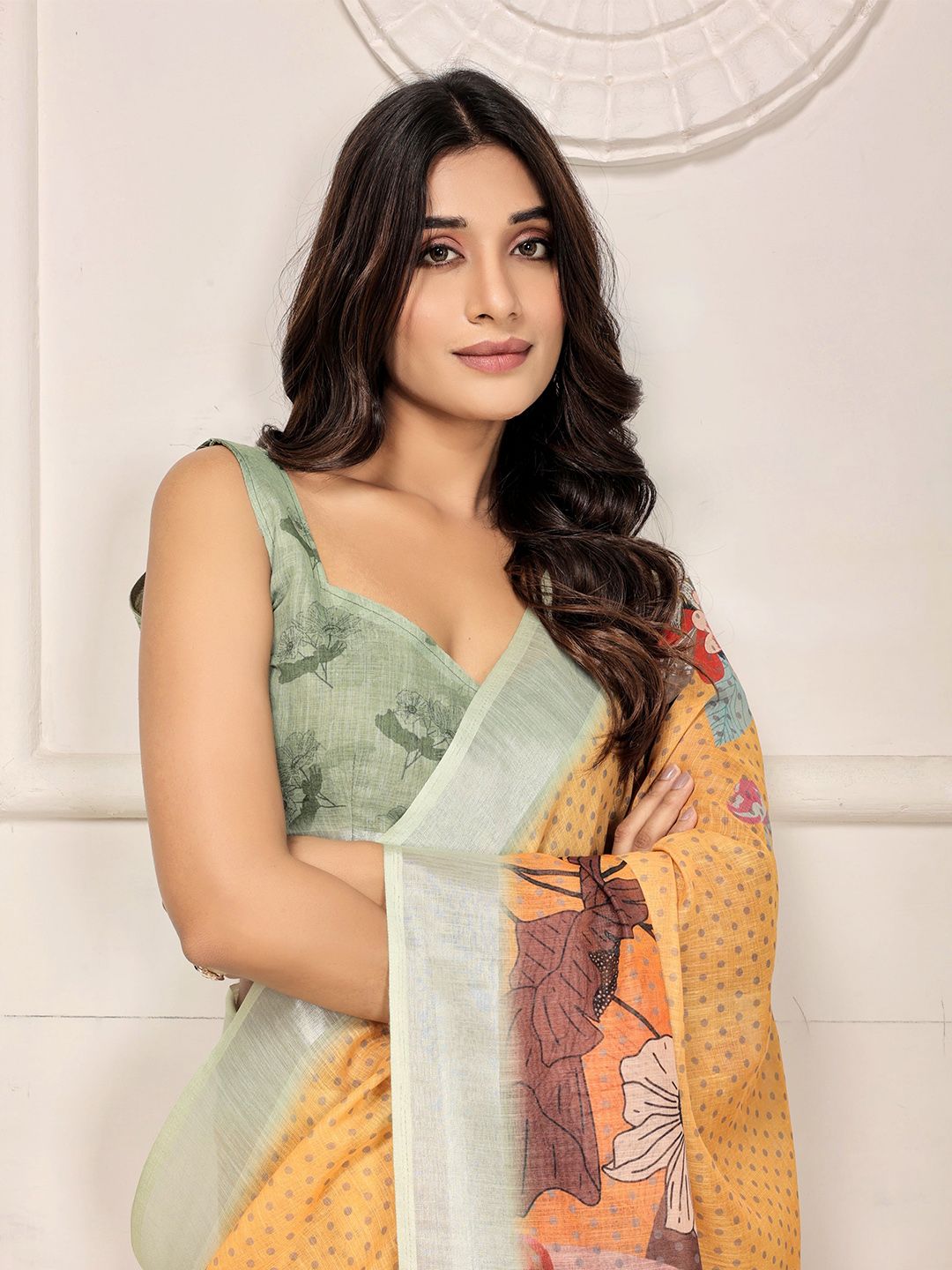Floral Zari Ready to Wear Saree 5