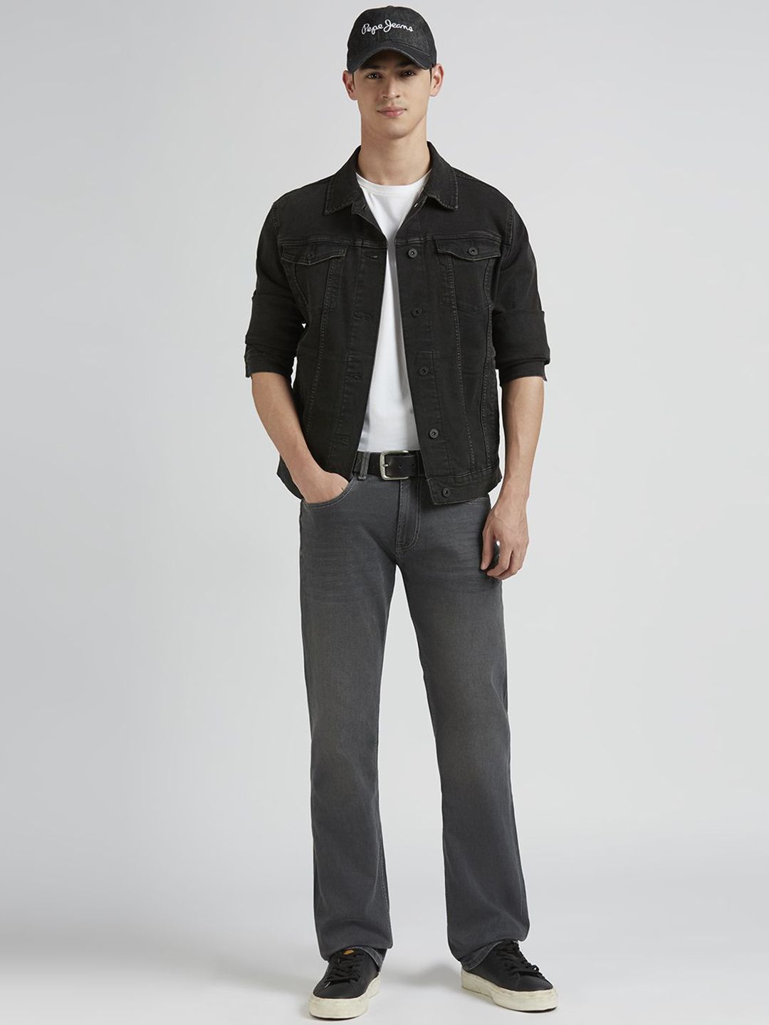 Pepe Jeans Men Holborne Cotton Regular Fit Stretchable Jeans