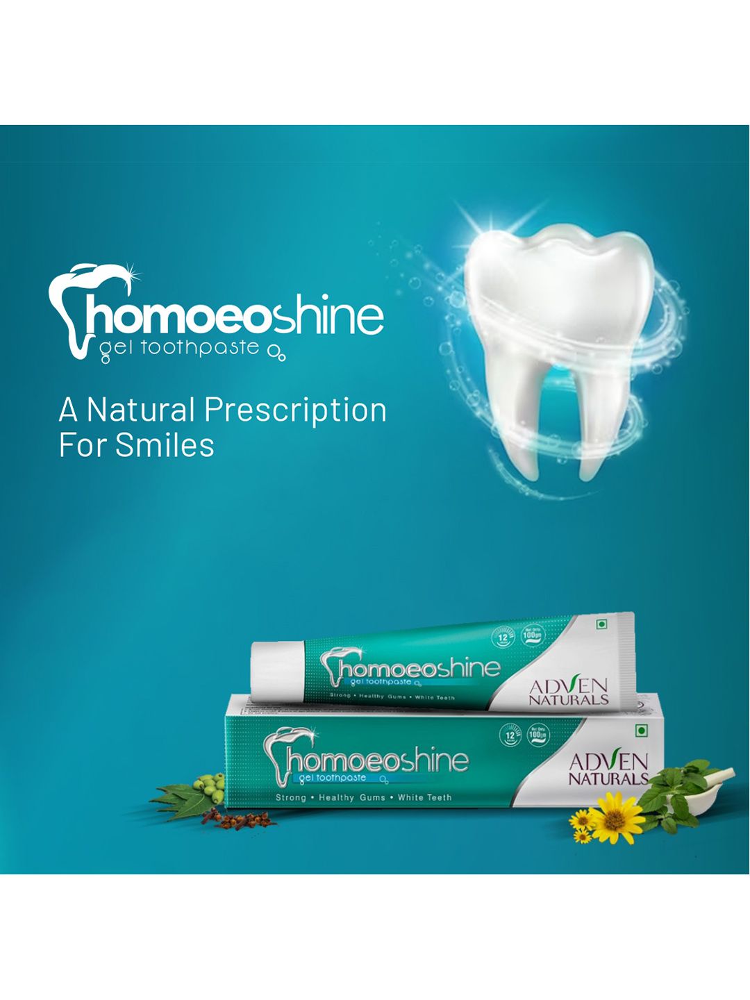 ADVEN Homoeoshine Toothpaste Gel 100 g