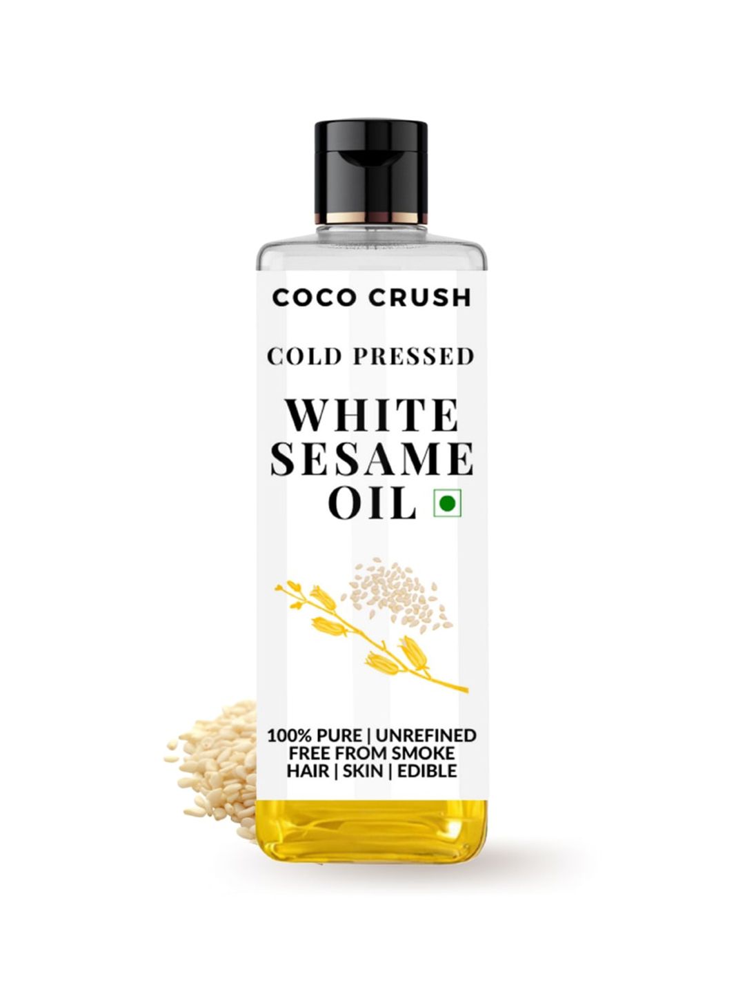 Coco Crush Cold Pressed 100% Natural White Sesame Oil- 50ml