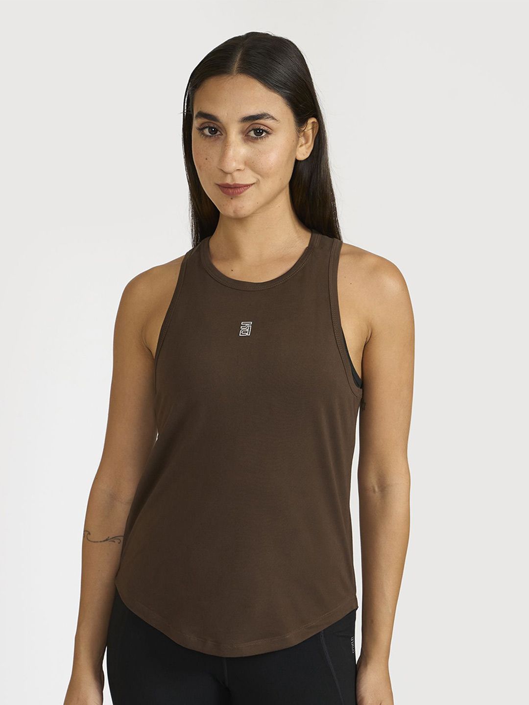 Hunnit Women Zen Round Neck Breathable & Dry Fit Activewear Sports Tank Top