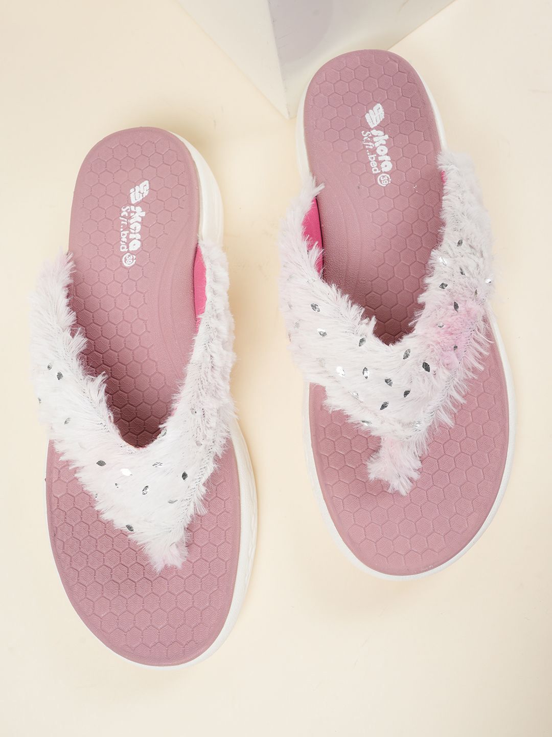 SKORA Women T-Strap Open Toe Flats