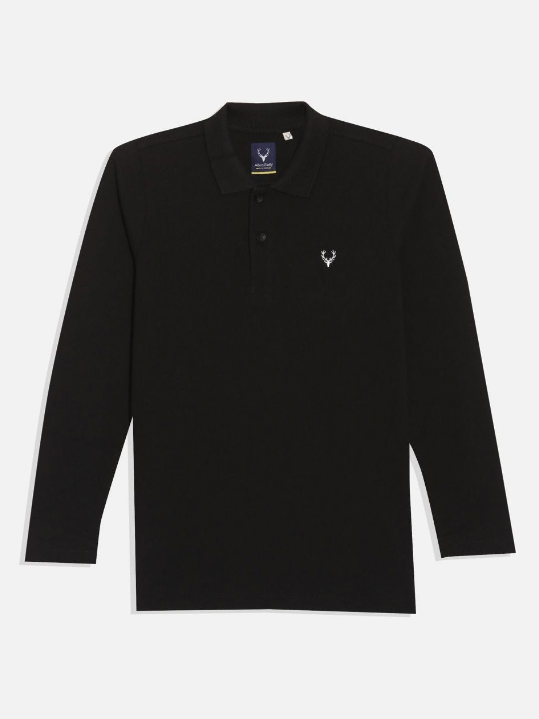 Allen Solly Junior Boys Solid Polo Collar Cotton T-shirt