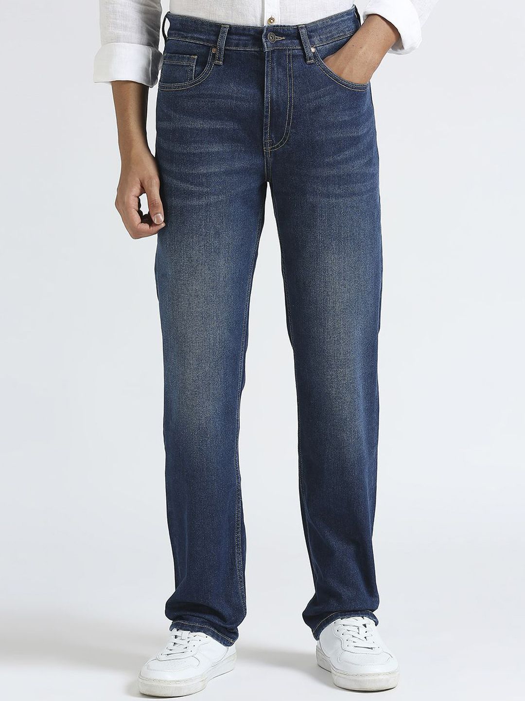 Pepe Jeans Men Straight Fit Light Fade Stretchable Jeans