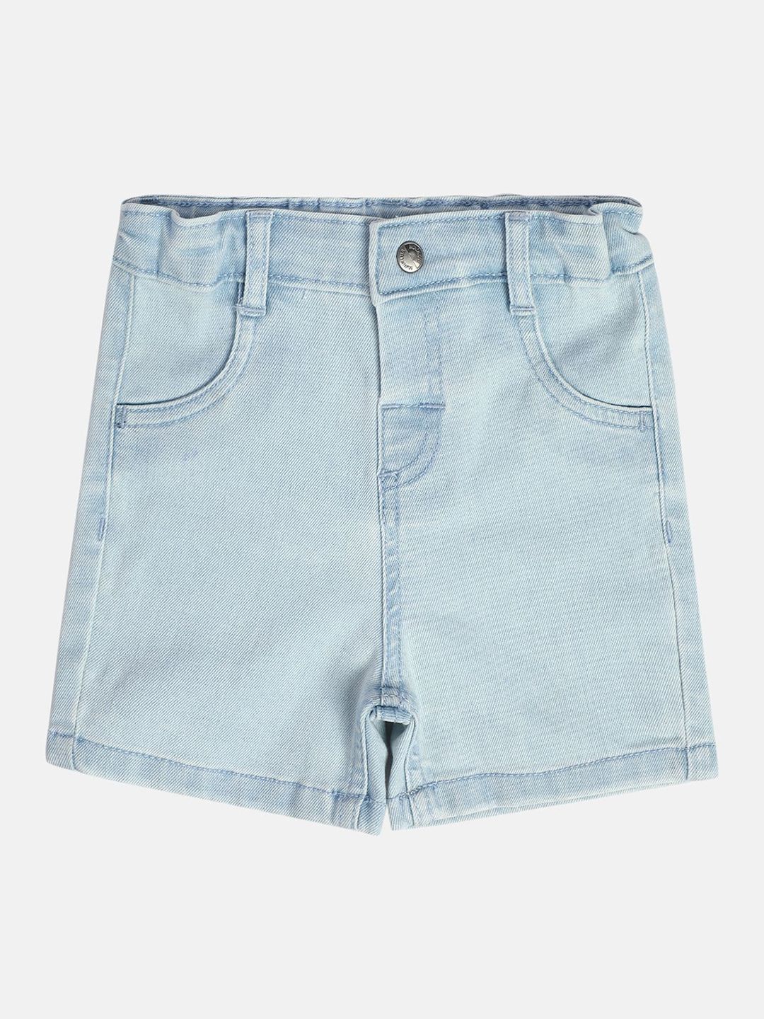 MINI KLUB Boys Regular Fit Denim Mid-Rise Shorts