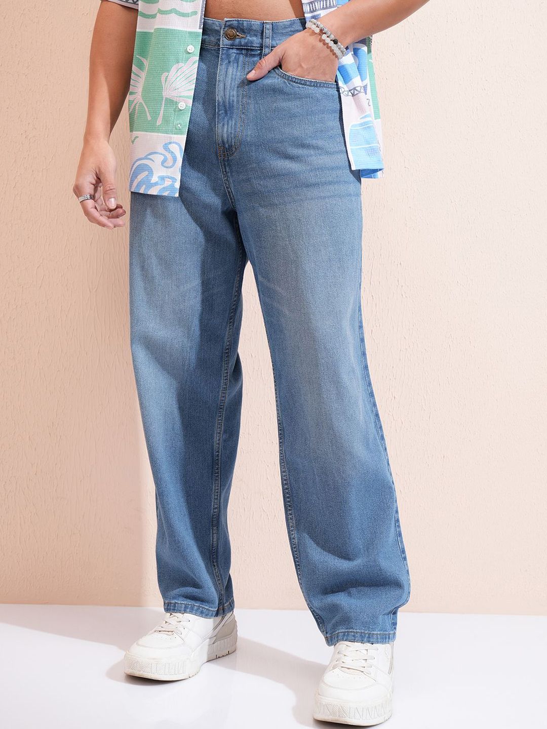 HIGHLANDER Men Straight Fit Light Fade Jeans