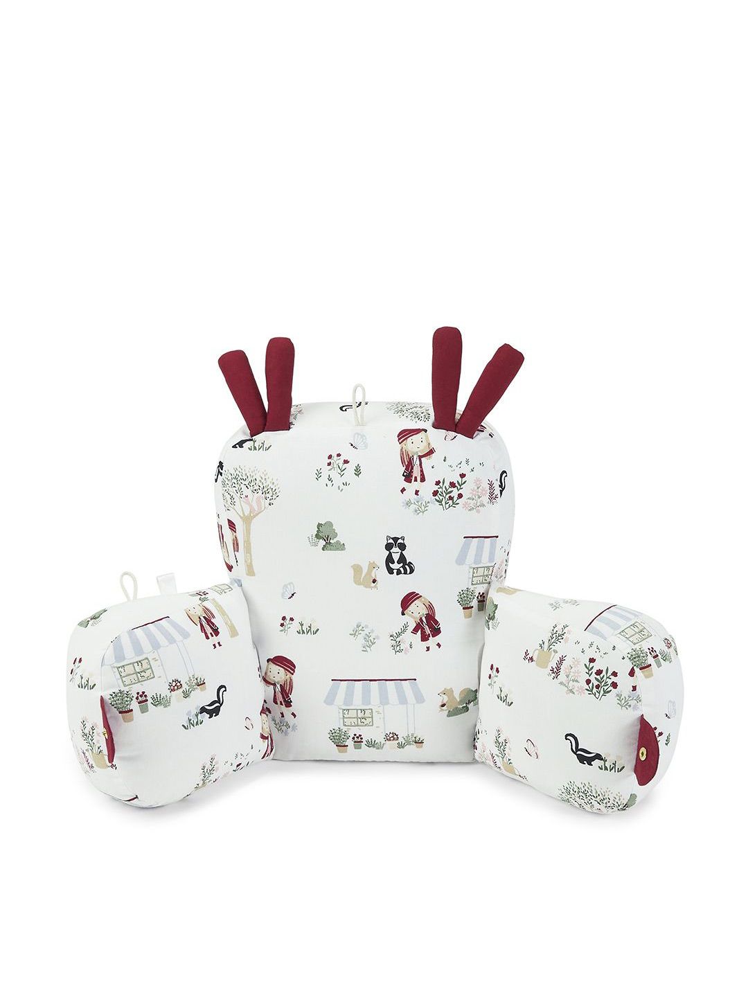 haus & kinder Infants Printed Pram Pillow Cum Baby Seat