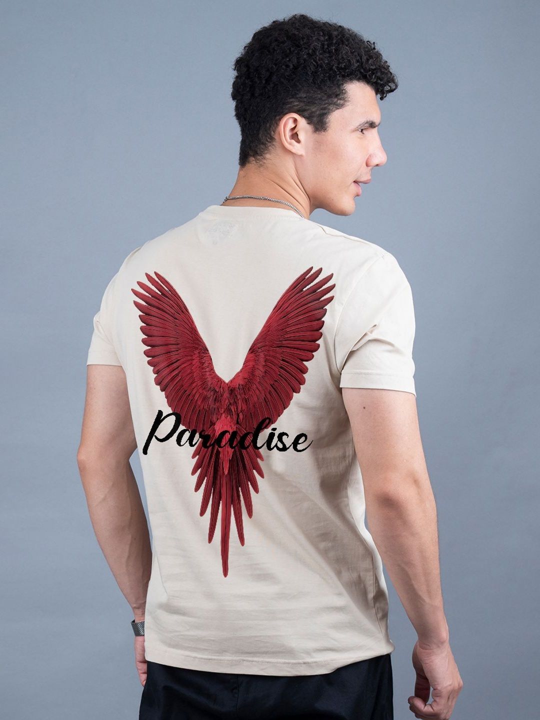 PRONK Men Graphic Printed Round Neck Cotton T-shirt