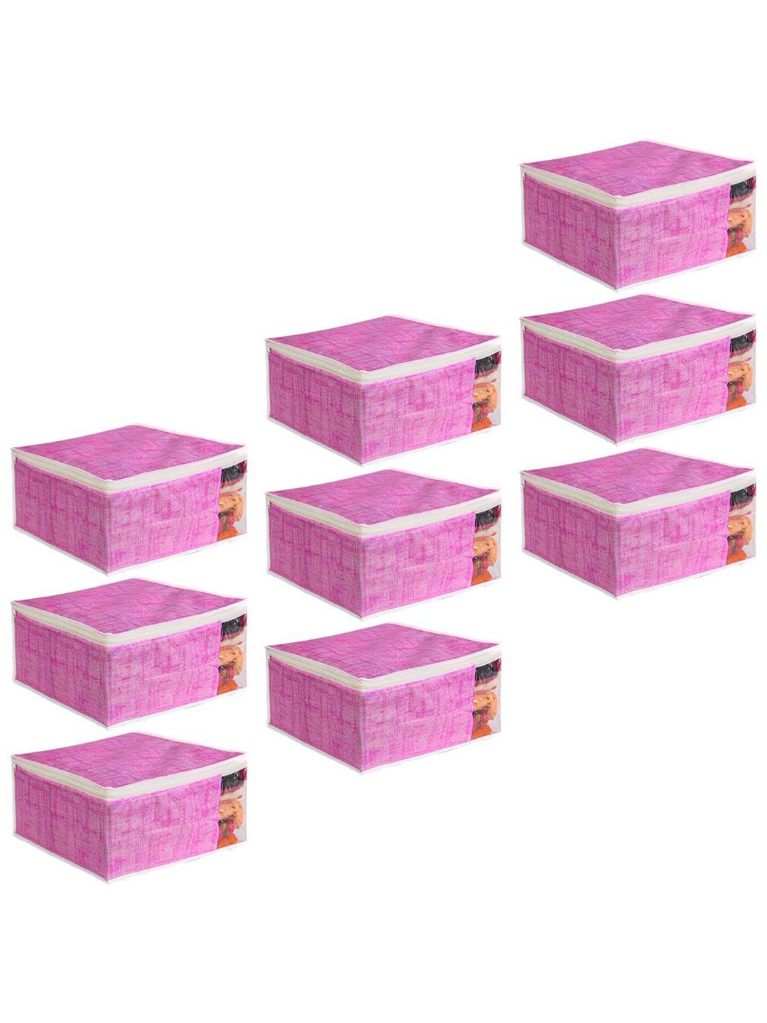 Buy Prettykrafts Pink & White 9 Pieces Multi Utility Organisers -  - Home for Unisex