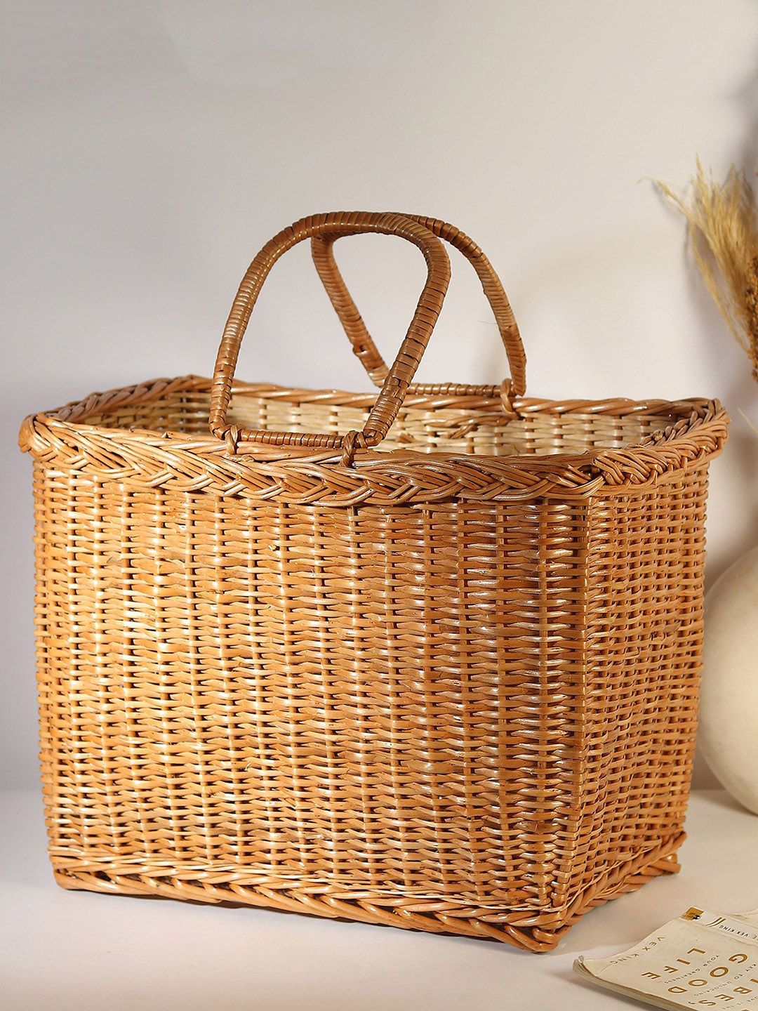 HABERE INDIA Textured Bucket Tote Bag