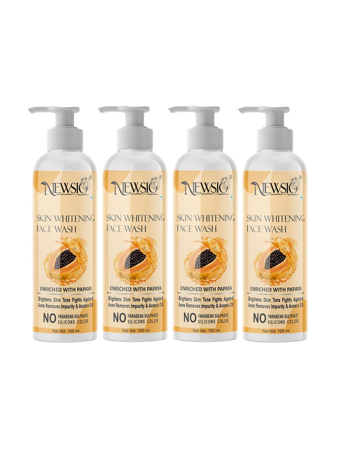 Newsio Set Of 2 Skin Whitening Face Wash - 100 ml Each