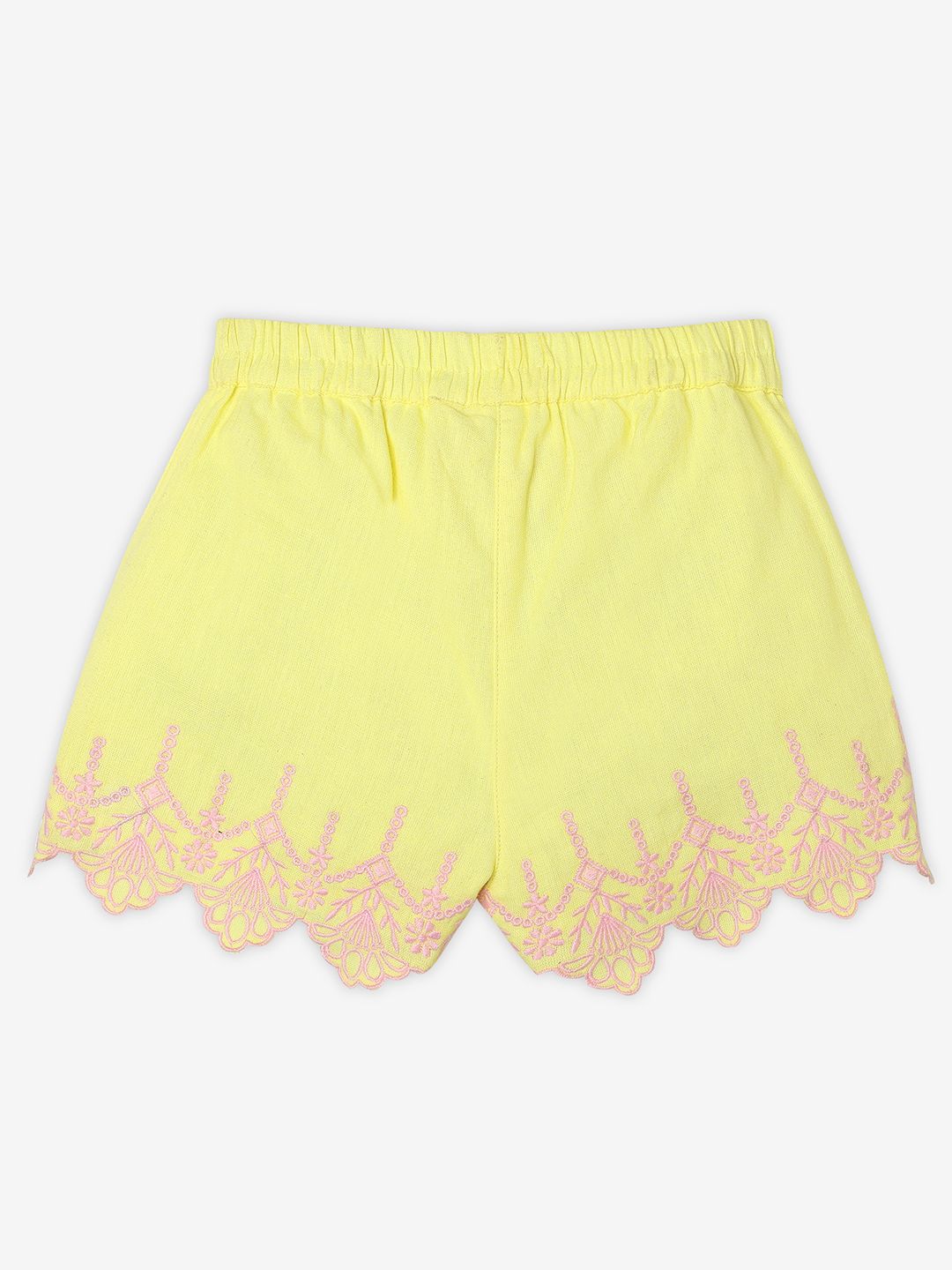 Embroidered Ord Pure Cotton Top with Shorts 4