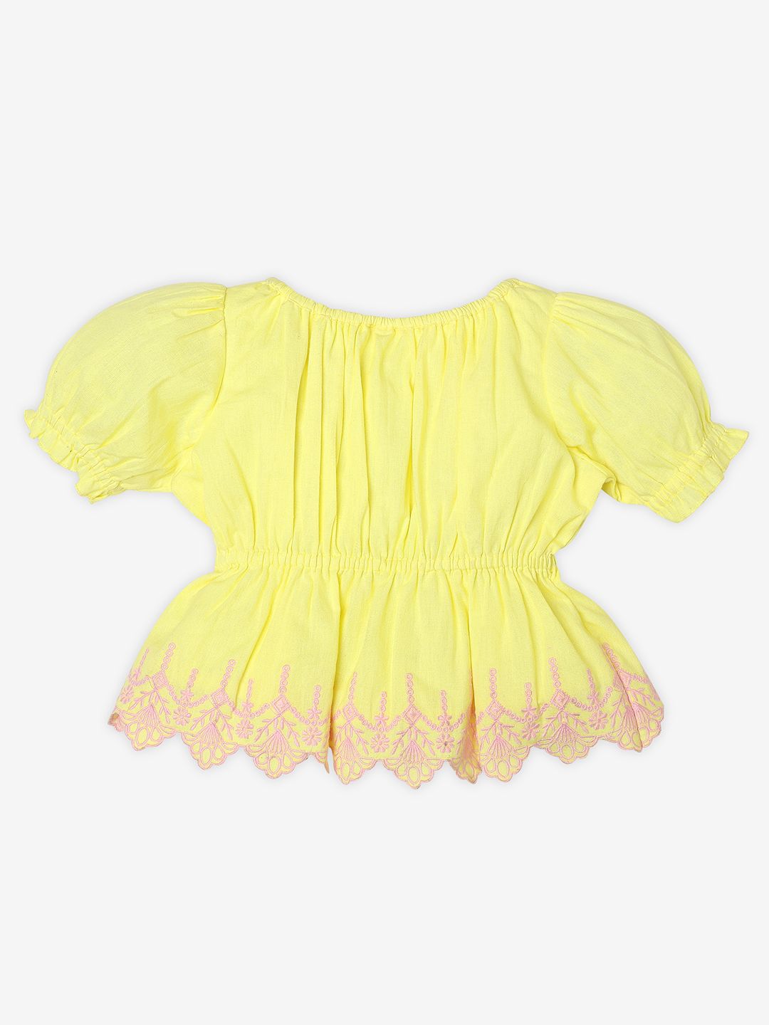 Embroidered Ord Pure Cotton Top with Shorts 3