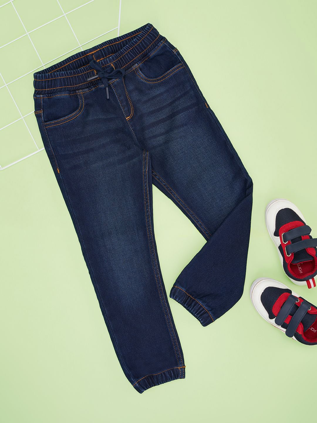Pantaloons Junior Boys Low Distress Light Fade Jeans